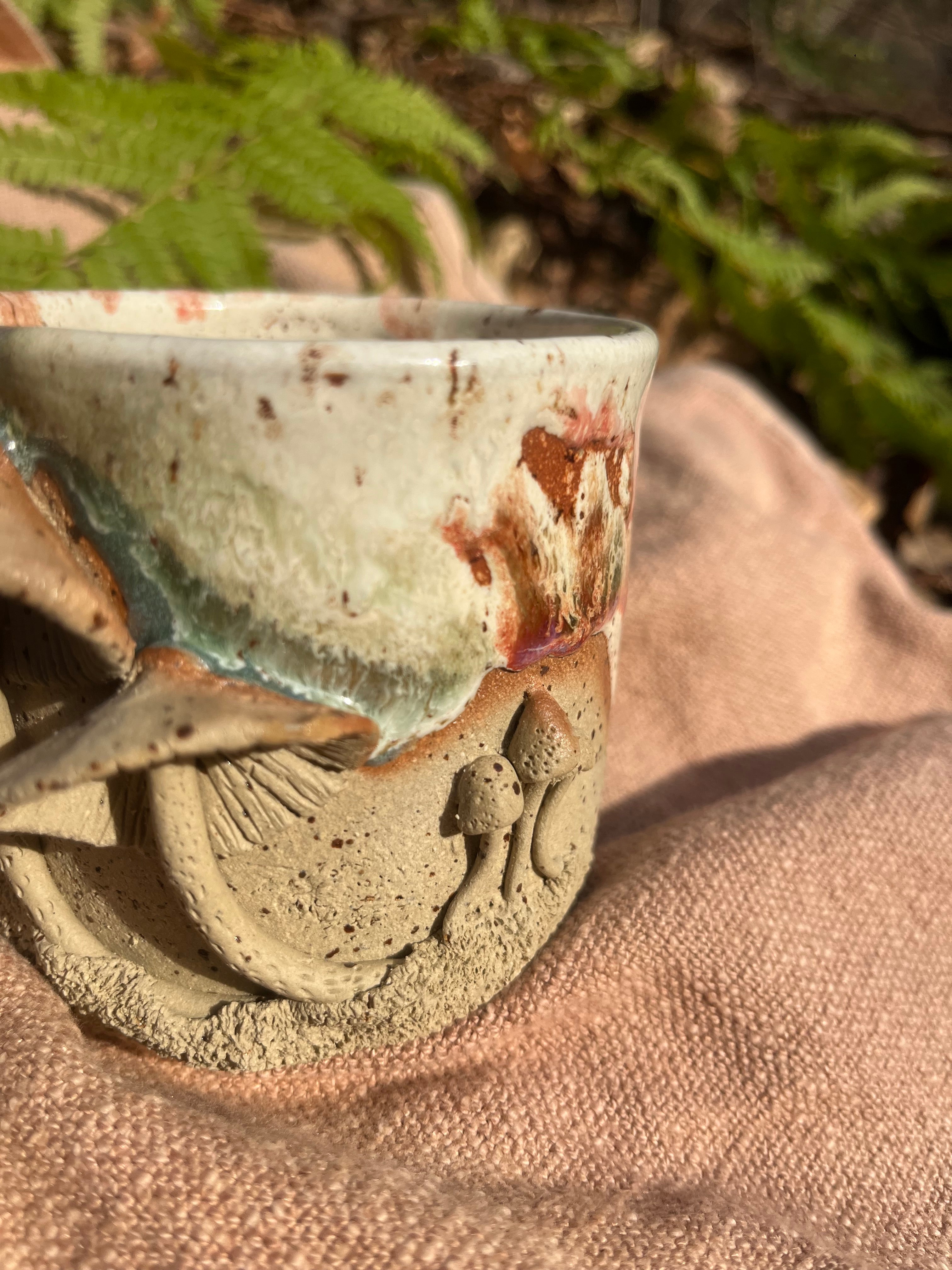 Pilztasse - 400 ml - Steinzeug