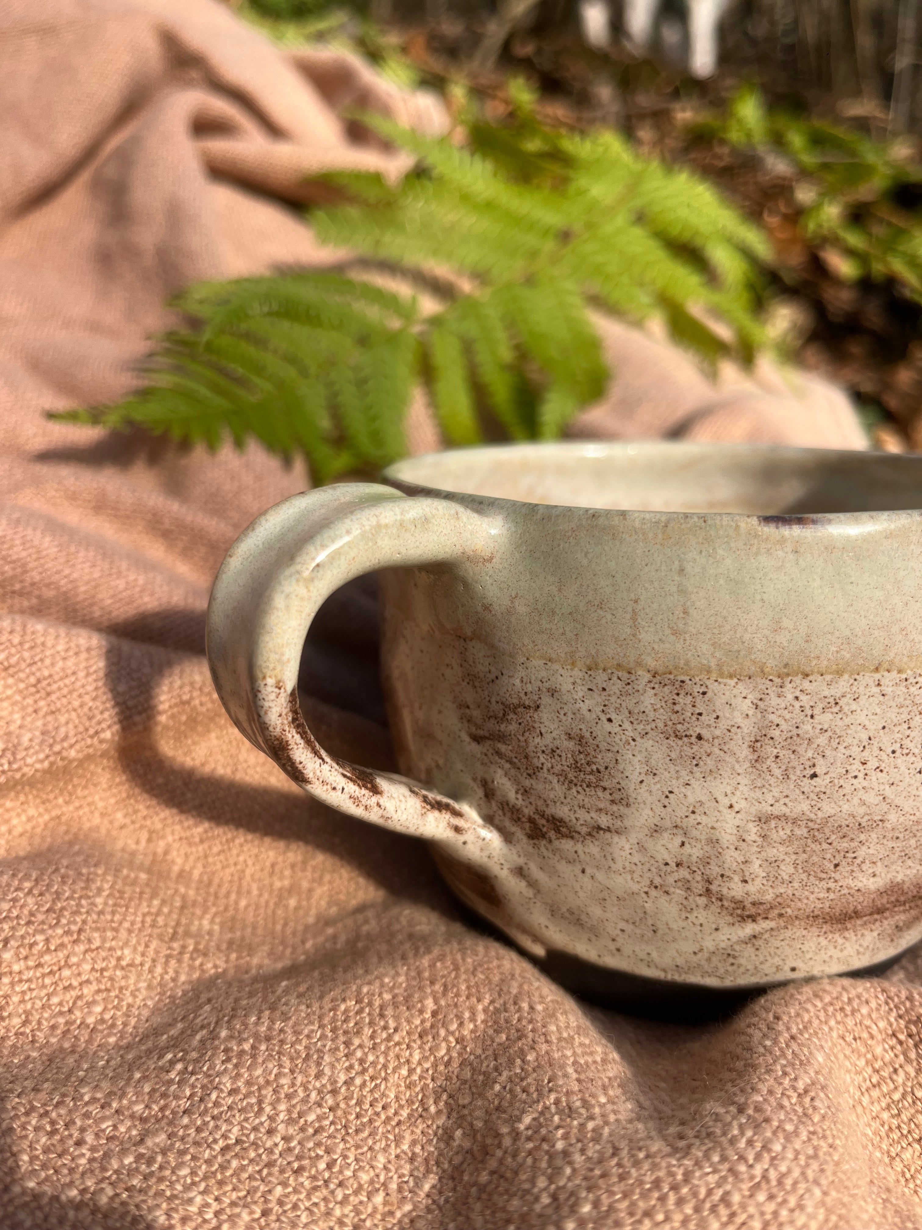 Steinzeugtasse – 350 ml - schwarzer Ton