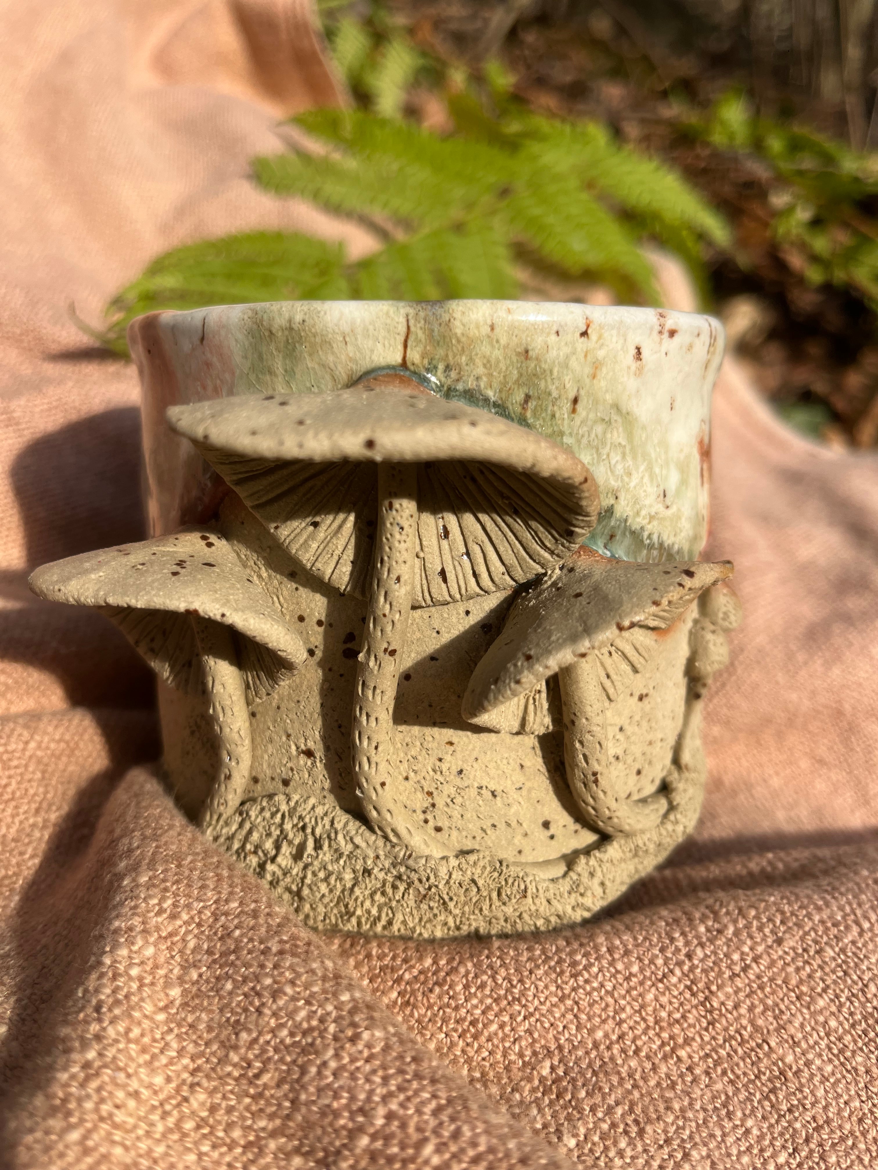 Pilztasse - 400 ml - Steinzeug