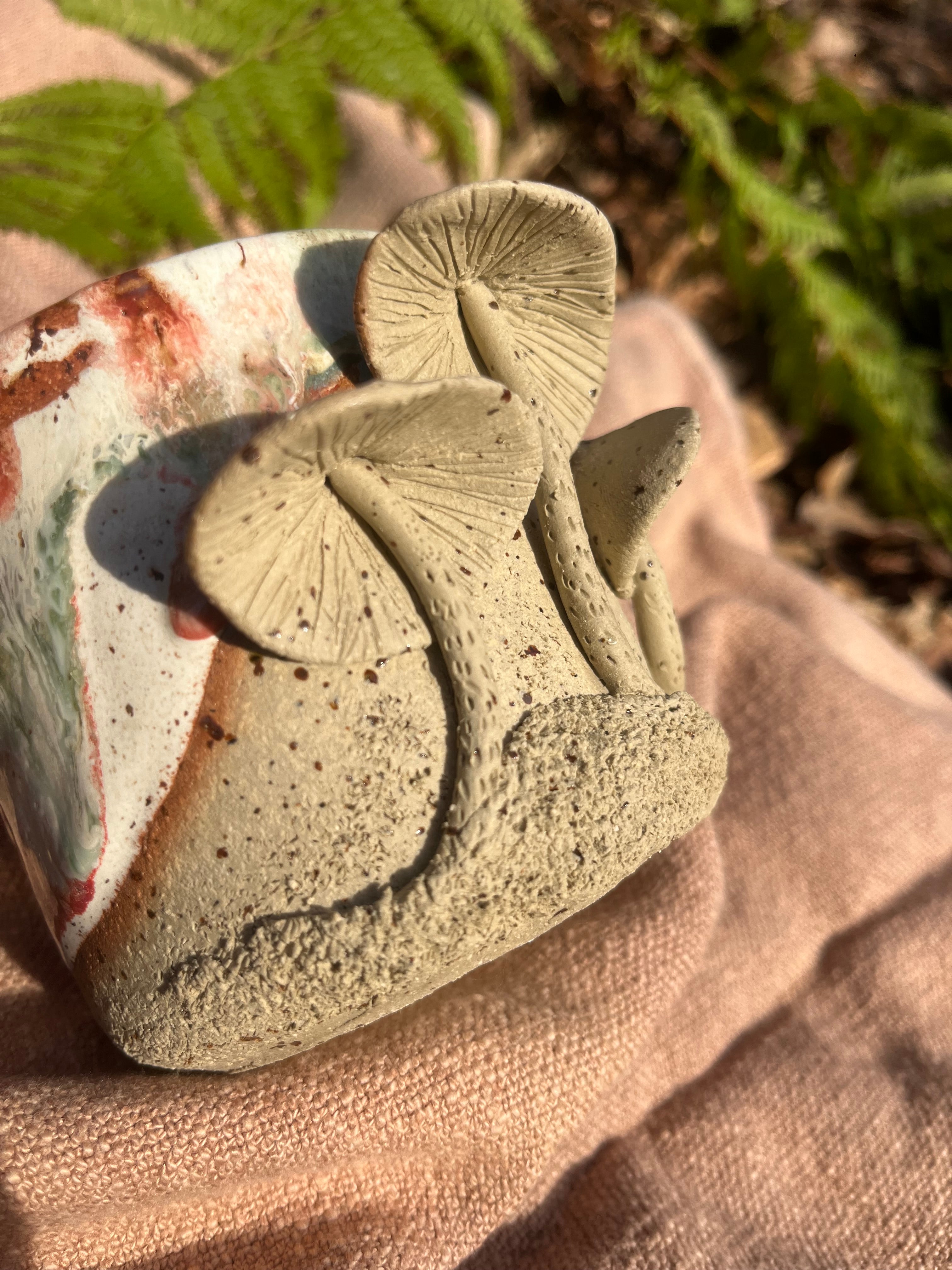 Pilztasse - 400 ml - Steinzeug