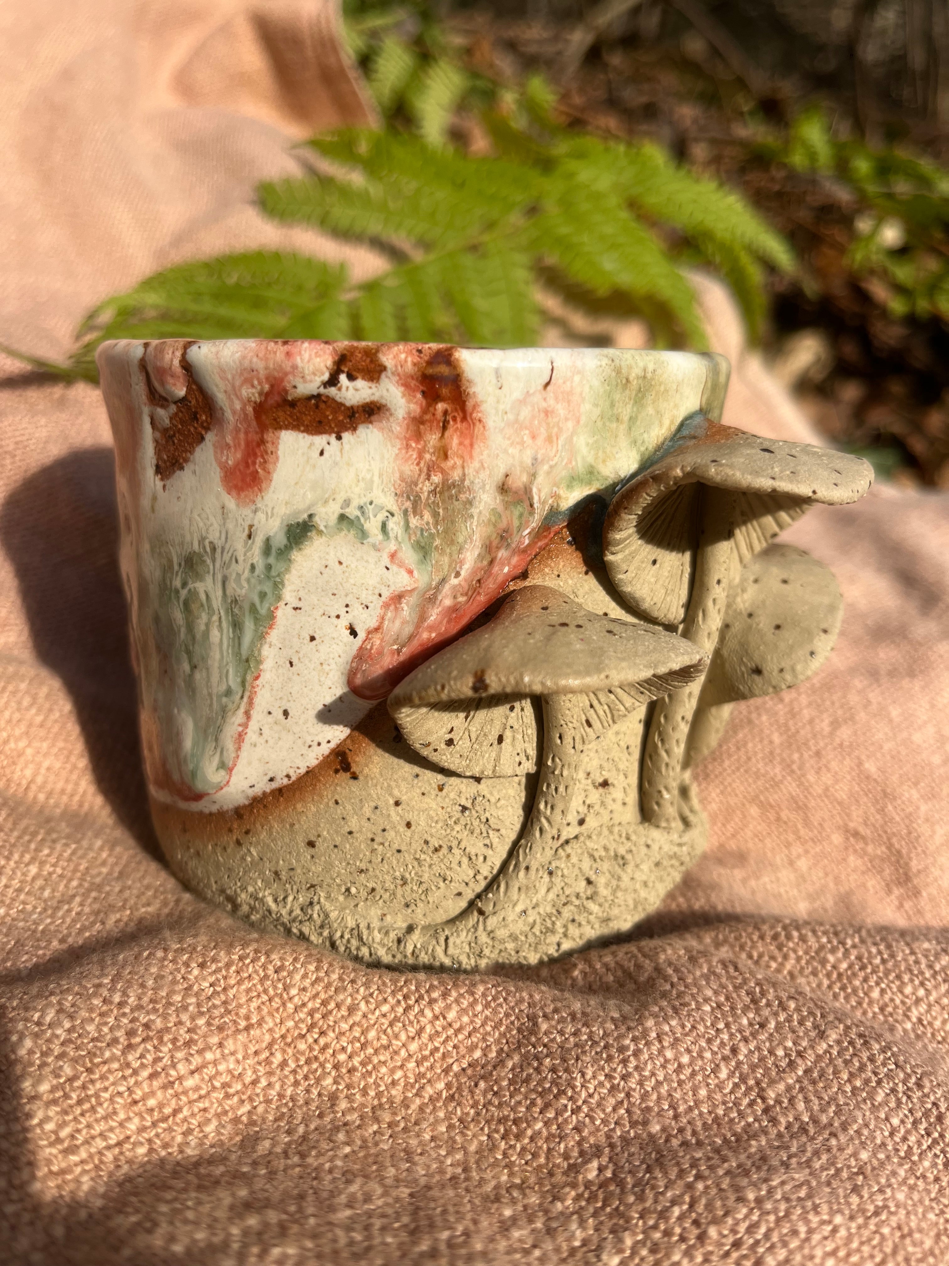 Pilztasse - 400 ml - Steinzeug